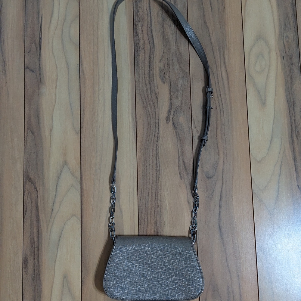 EUC! Tory Burch Britten Mini Crossbody Bag In Tan/Beige - Picture 14 of 16